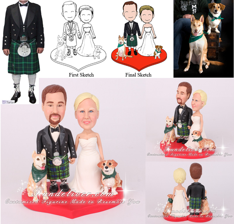 Irish Wedding Cake Toppers